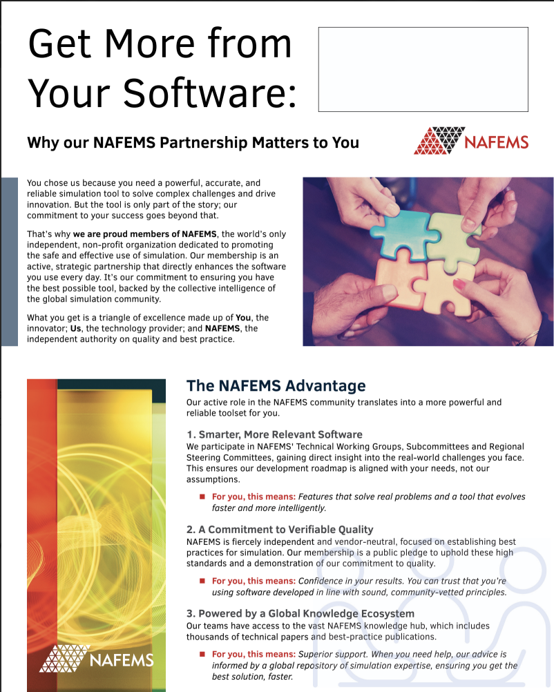 N​AFEMS Vendor Partnership Brochures