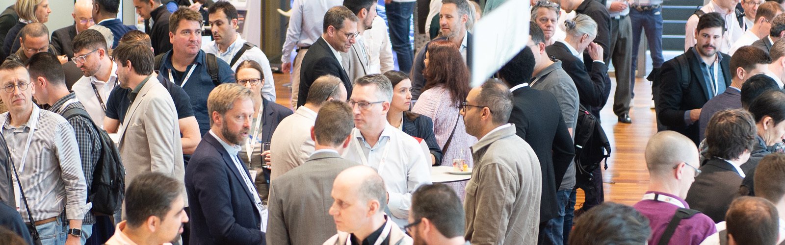 Delegates in conversation at the NAFEMS World Congress 2025, Salzburg